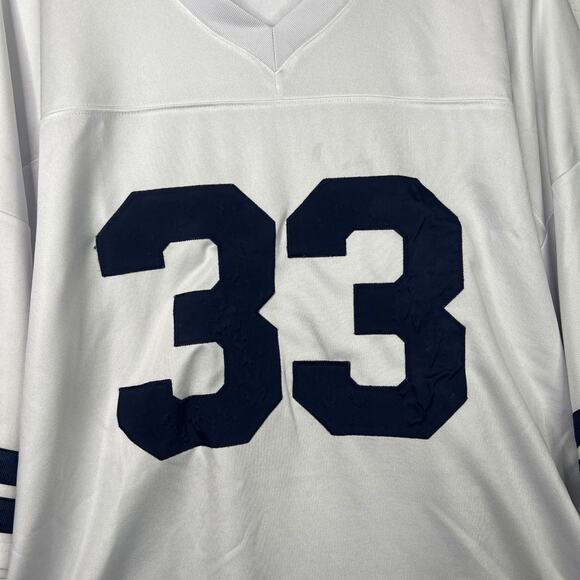 Mitchell & Ness Tony Dorsett 33 Throwback Jersey Dallas Cowboys FLAW White 58 4X - Picture 3 of 7